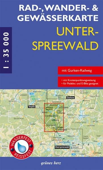 Unterspreewald 1 : 35 000. Rad-, Wander- und Gewässerkarte