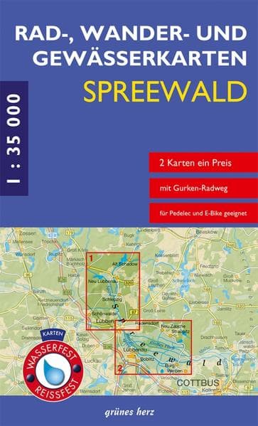 Spreewald 1 : 35 000 Rad-, Wander- und Gewässerkarten-Set