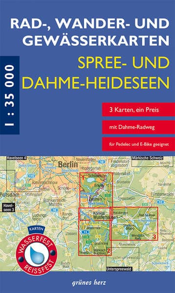Rad-, Wander- und Gewässerkarten-Set: Spree- und Dahme-Heideseen