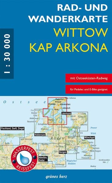 Rad- und Wanderkarte Wittow, Kap Arkona