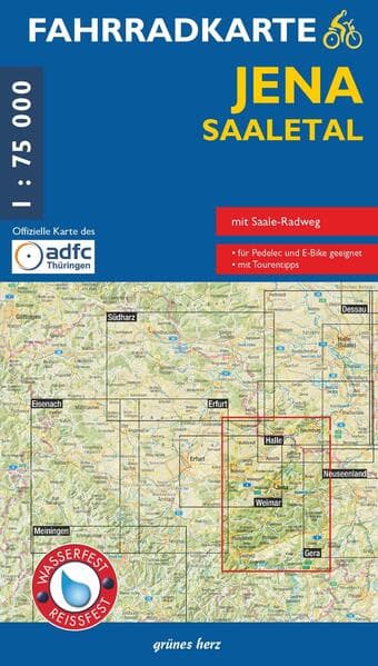 Fahrradkarte Jena - Saaletal 1:75 000