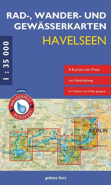 Rad-, Wander- und Gewässerkarten Havelseen