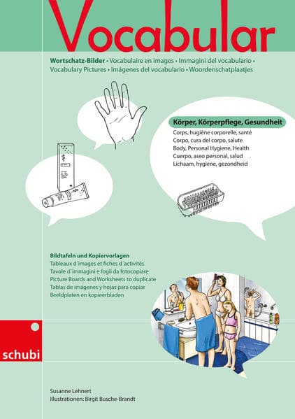 Vocabular - Körper, Körperpflege, Gesundheit