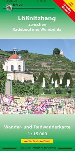 Lößnitzhang zwischen Radebeul und Weinböhla 1 : 15 000
