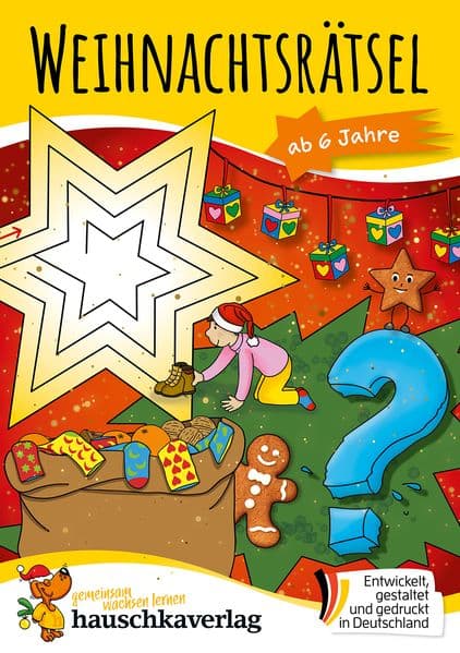 Weihnachtsrätsel - Rätselblock ab 6 Jahre
