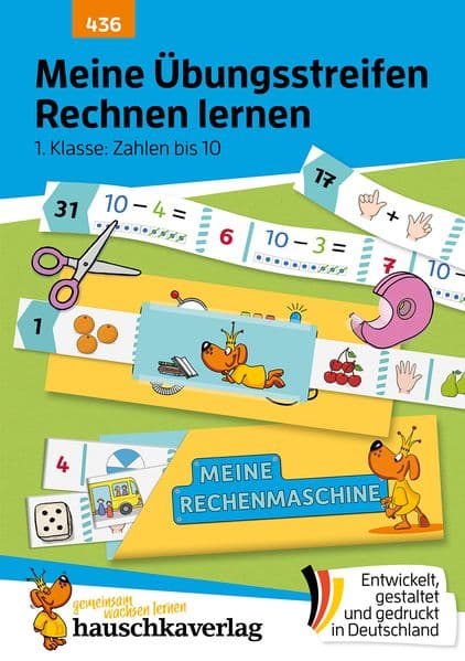 Meine Übungsstreifen Rechnen lernen - 1. Klasse: Zahlen bis 10