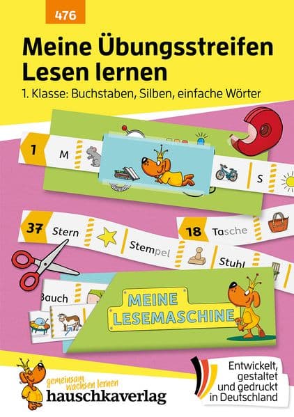 Meine Übungsstreifen Lesen lernen - 1. Klasse: Buchstaben, Silben, einfache Wörter