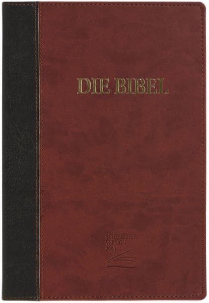 Schlachter 2000 Bibel - Großdruckausgabe (Softcover, grau/braun)