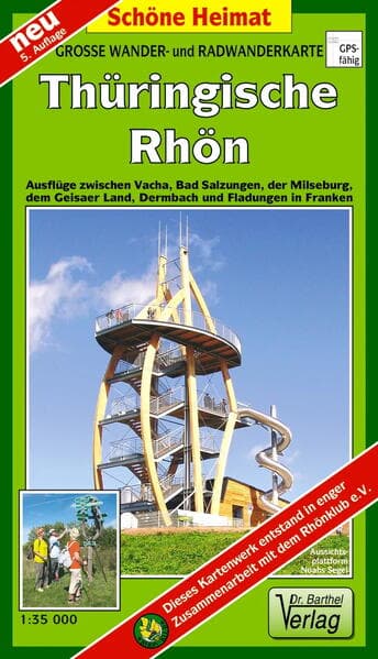Große Radwander- und Wanderkarte Thüringische Rhön