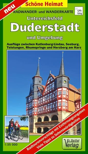 Radwander- und Wanderkarte Untereichsfeld, Duderstadt und Umgebung