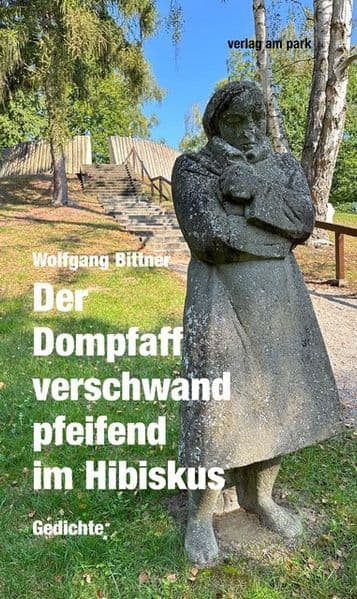 Der Dompfaff verschwand pfeifend im Hibiskus