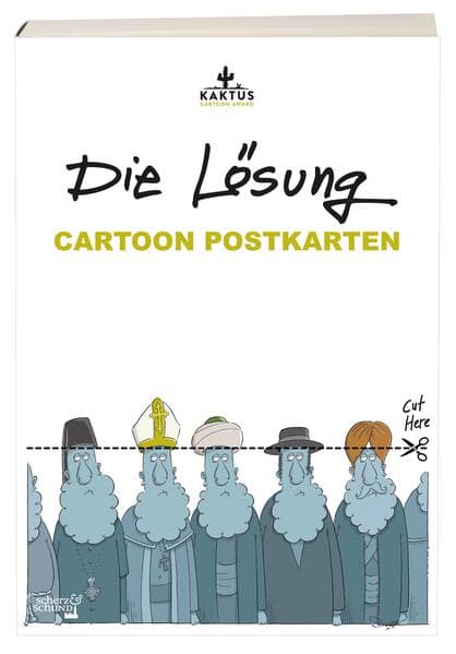 Cartoon Postkarten - Die Lösung