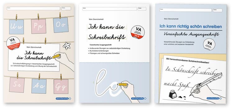 Ich kann die Schreibschrift + Übungsheft 1 und 2 - Vereinfachte Ausgangsschrift - 3 Hefte