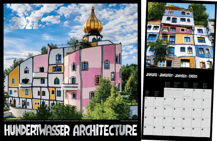 Hundertwasser Broschürenkalender Architektur 2027