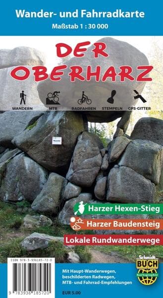 Der Oberharz Wander- und Fahrradkarte 1 : 30 000