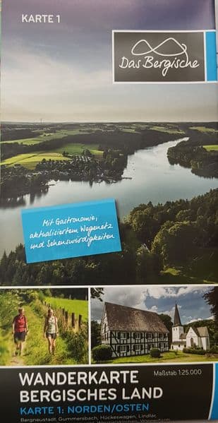 Wanderkarte Bergisches Land 1:25.000