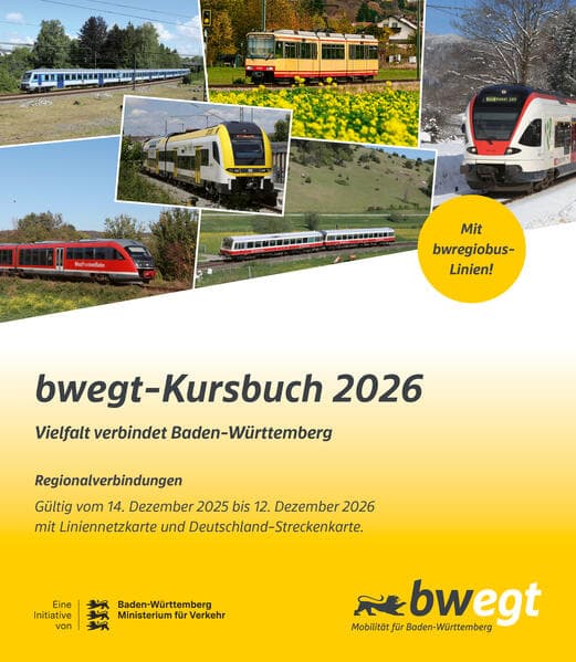 bwegt-Kursbuch Baden-Württemberg 2026