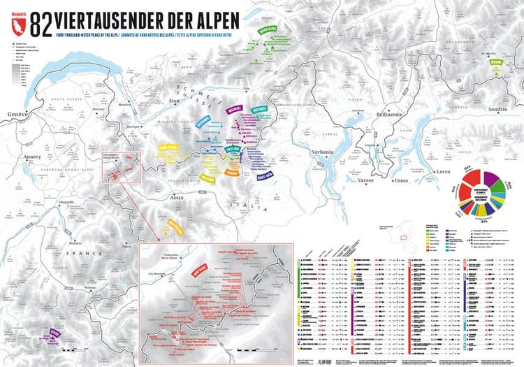 82 Viertausender der Alpen