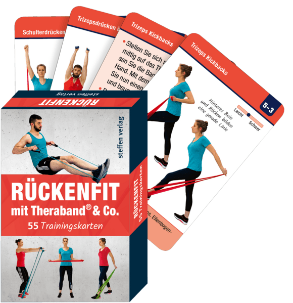 Trainingskarten: Rückenfit mit Theraband® & Co