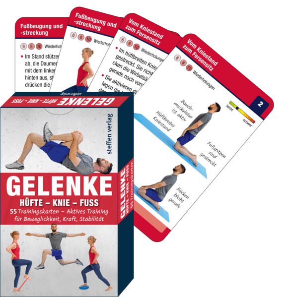 Trainingskarten Gelenke: Hüfte - Knie - Fuß
