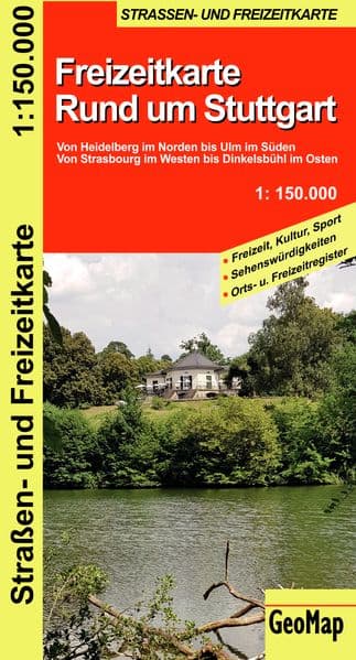 Rund um Stuttgart - Freizeit- und Strassenkarte