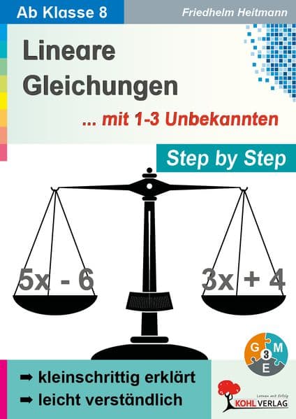 Lineare Gleichungen mit 1-3 Unbekannten