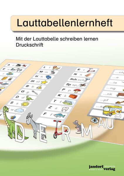 Lauttabellenlernheft (Druckschrift)