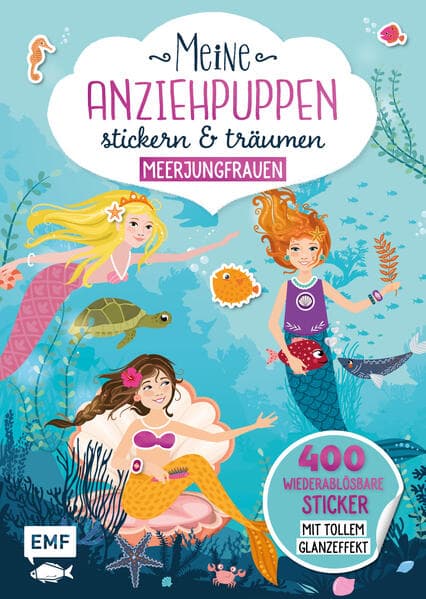 Meine Anziehpuppen – stickern & träumen: Meerjungfrauen