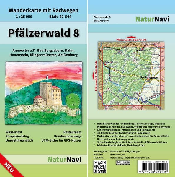 Pfälzerwald 8. Blatt 42-544, 1 : 25 000