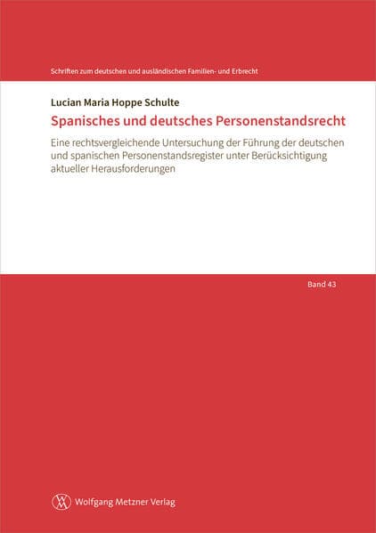 Spanisches und deutsches Personenstandsrecht