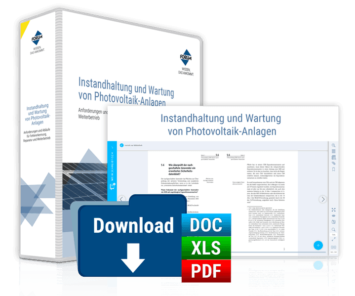 Handbuch Instandhaltung und Wartung von Photovoltaik-Anlagen