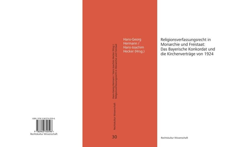 Religionsverfassungsrecht in Monarchie und Freistaat