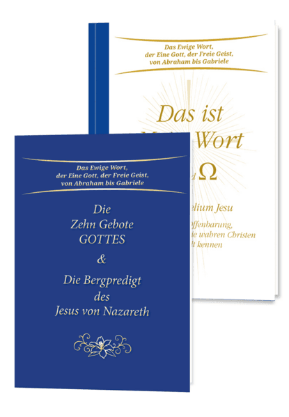 Set Taschenbuch Das ist Mein Wort - Die Zehn Gebote Gottes und Die Bergpredigt des Jesus von Nazareth