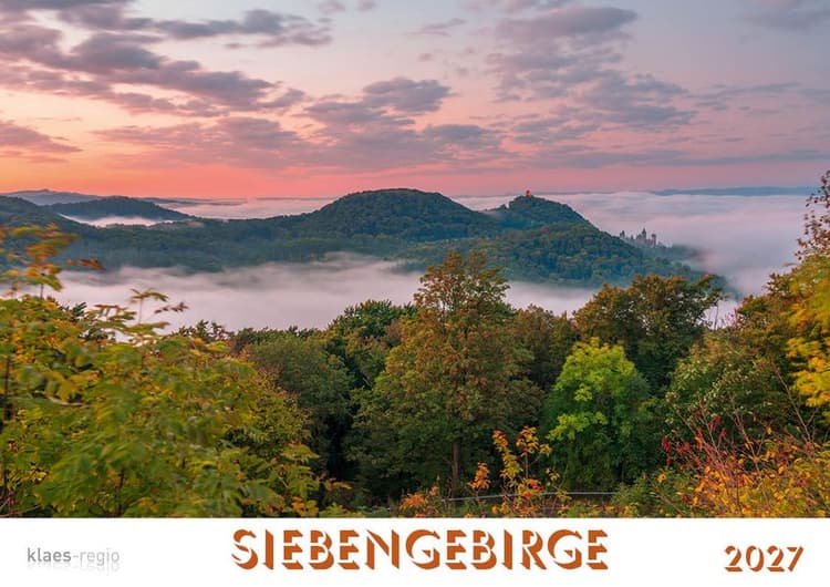 Siebengebirge 2027 Bildkalender A4 quer, spiralgebunden