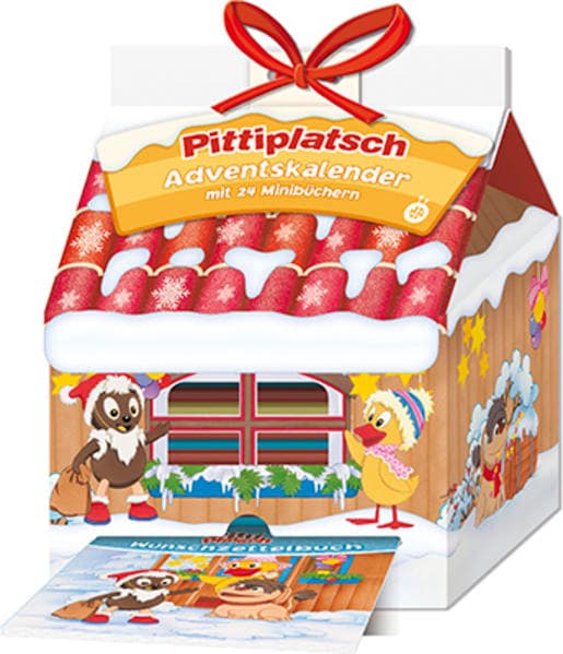 Trötsch Unser Sandmännchen Adventskalender Haus mit 24 Minibüchern Pittiplatsch