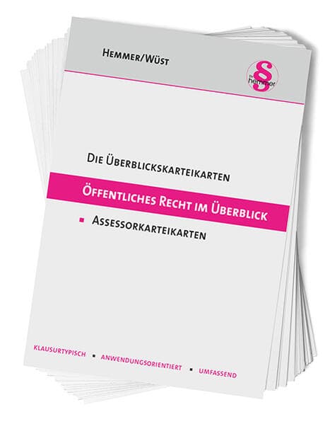 Überblickskarteikarten Assessor: Öffentliches Recht im Überblick