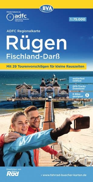 BVA ADFC Regionalkarte Rügen Fischland-Darß 1:75.000