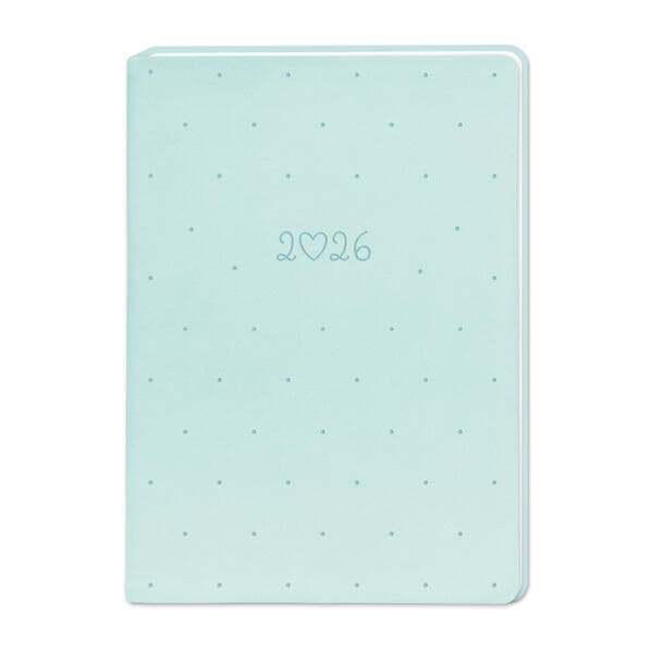 Terminplaner Lederlook 2026 Mint