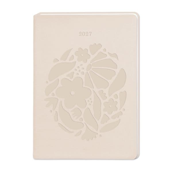 Terminplaner Lederlook 2027 Beige