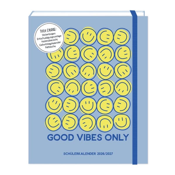 Schülerkalender 2026 / 2027 Good Vibes Only