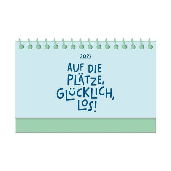Mini-Kalender Colour Up 2027 Auf die Plätze, glücklich, los!