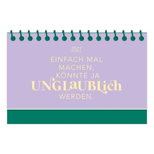 Mini-Kalender Colour Up 2027 Einfach mal machen