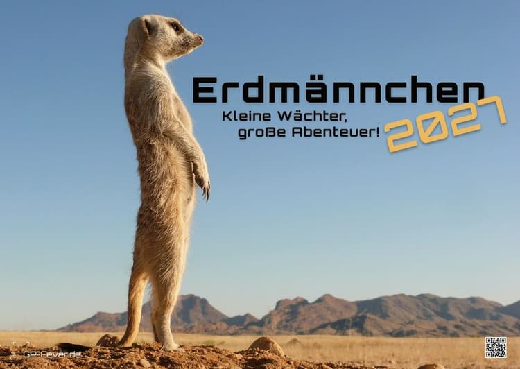 Erdmännchen - Kleine Wächter, große Abenteuer! - 2027 - Kalender DIN A2