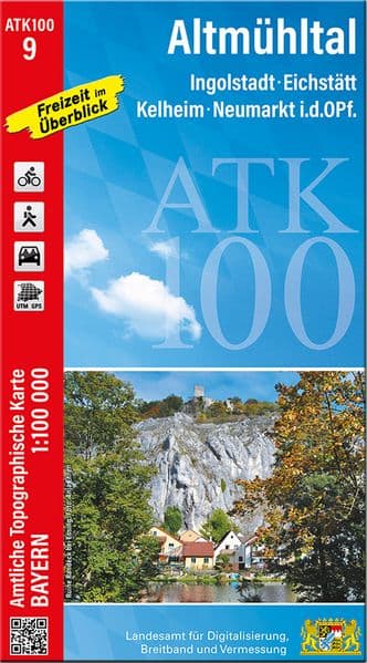 ATK100-9 Altmühltal (Amtliche Topographische Karte 1:100000)
