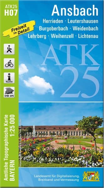 ATK25-H07 Ansbach (Amtliche Topographische Karte 1:25000)