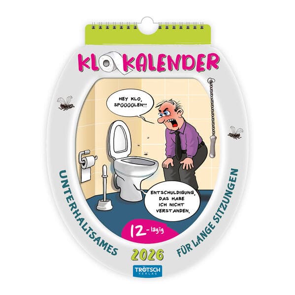Trötsch Formkalender Klokalender 2026 unterhaltsames für lange Sitzungen