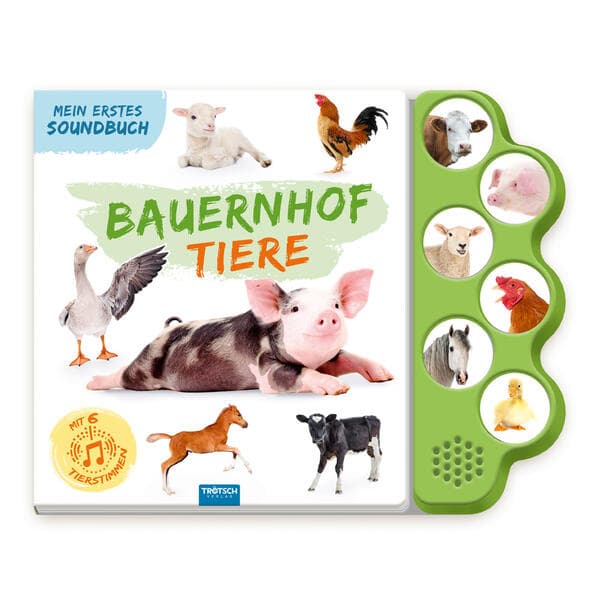 TRÖTSCH - Soundbuch Mein erstes Soundbuch Bauernhoftiere| Ab 1,5 Jahren