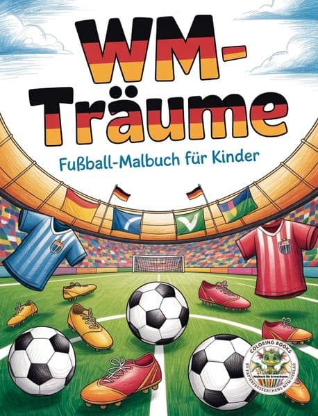 WM-Träume - Fußball-Malbuch für Kinder