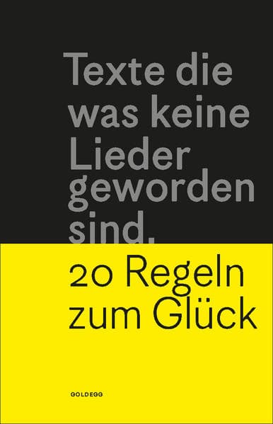 Texte die was keine Lieder geworden sind