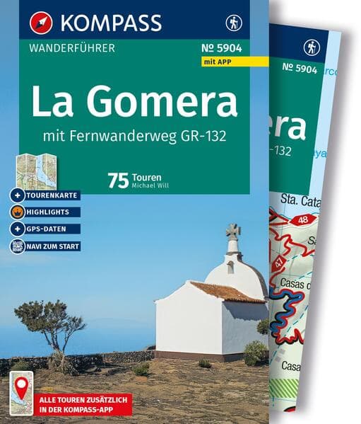 KOMPASS Wanderführer La Gomera, mit Fernwanderweg GR-132, 75 Touren mit Extra-Tourenkarte